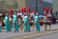 High School Marching Band at Parade Royalty Free Stock Photo